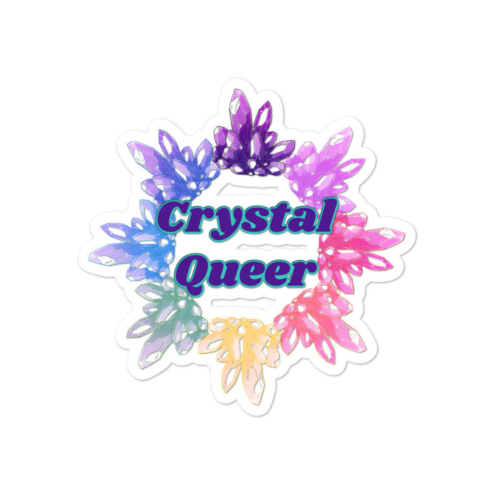 Crystal Queer Stickers Queer Stickers LGBTQ Lap Top Etsy