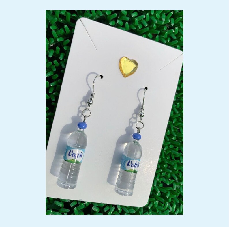 Water Bottle Earrings Dangle Earrings Cute Earrings Etsy