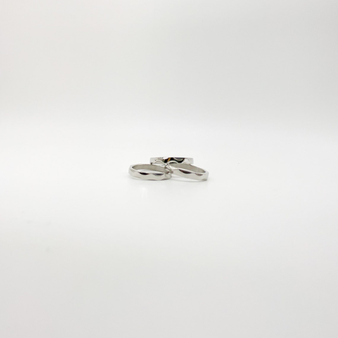 Engineering Iron Ring Unisex Silver Surface Polished Etsy