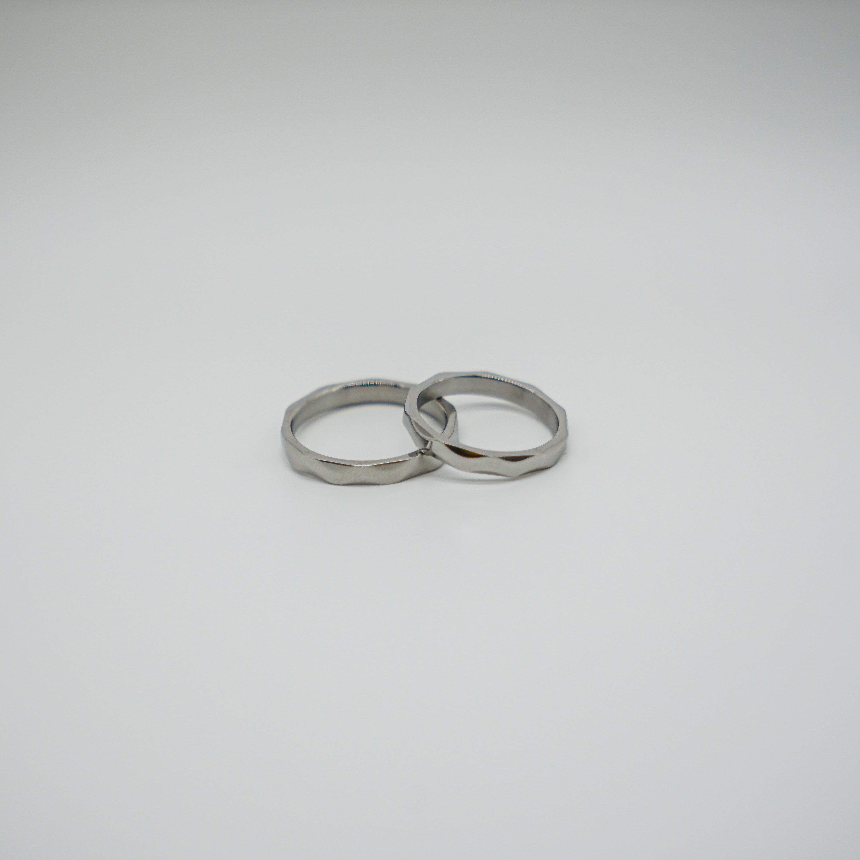 Engineering Iron Ring Unisex Silver Surface Polished Etsy