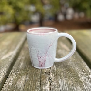 Mauve and Light Blue Ceramic Mug