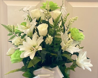 Silk Gravesite Memorial Flowers