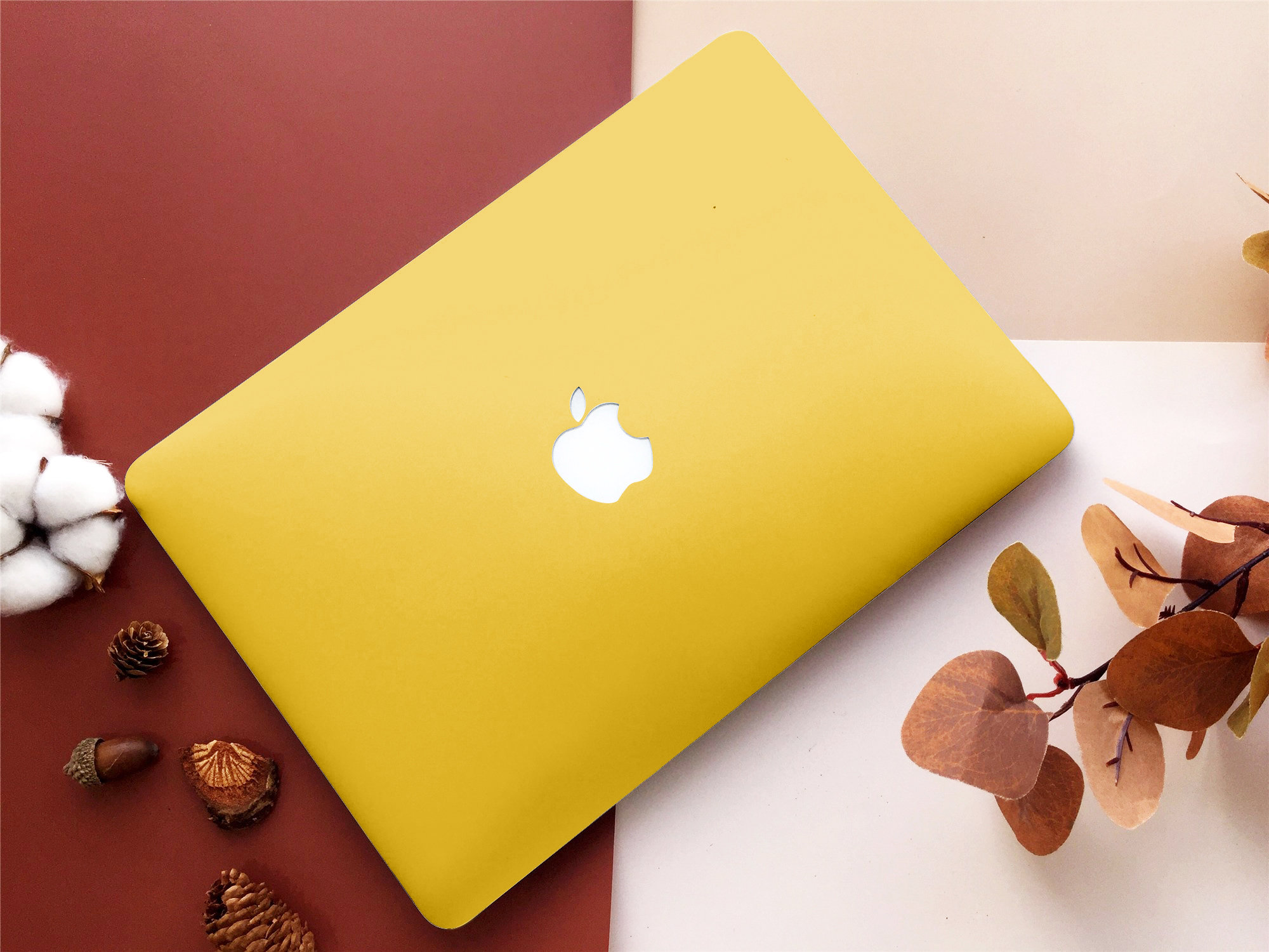 Yellow Solid Color Simple Macbook Hard Case for Macbook Air Etsy