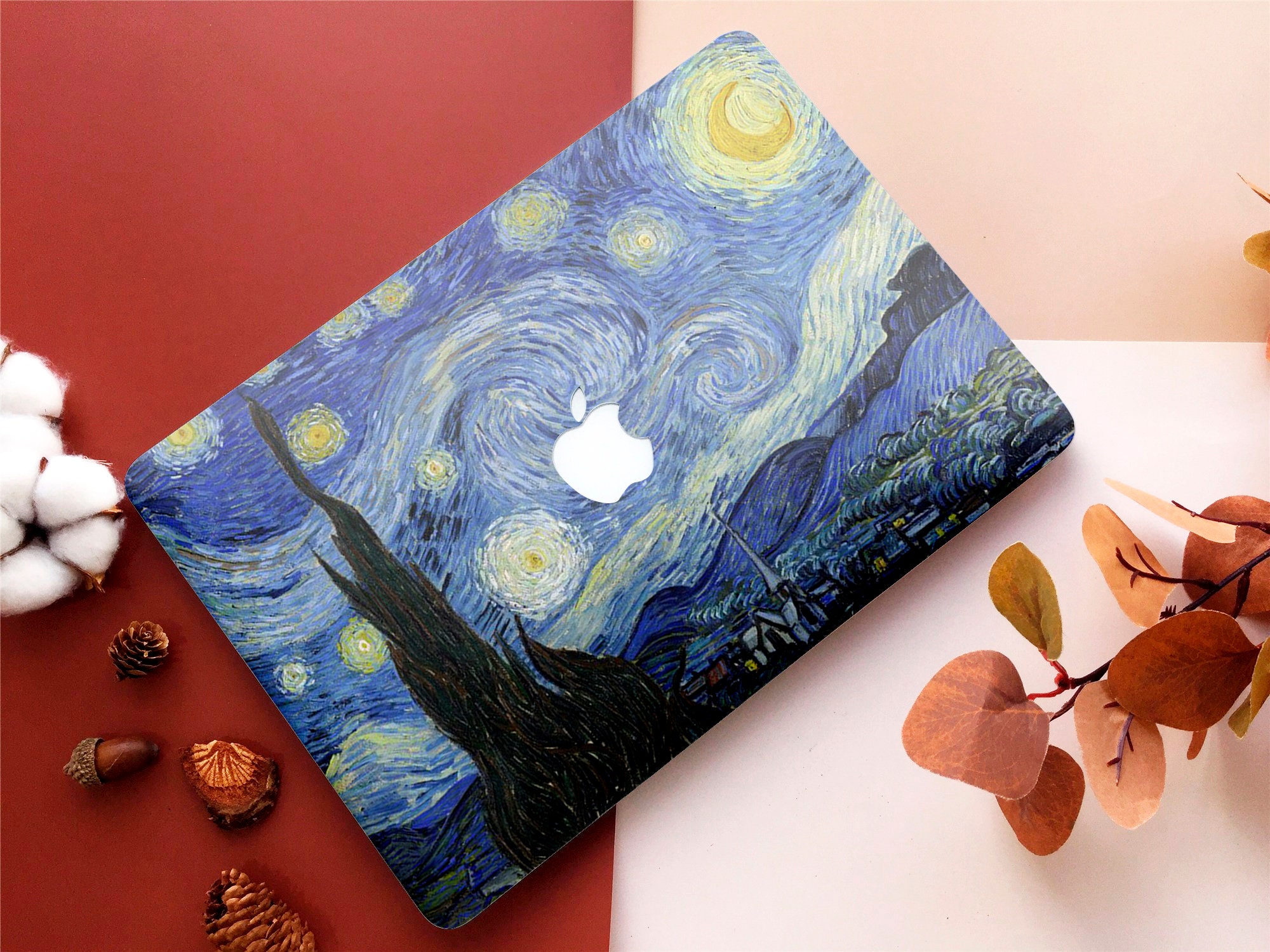 Coque MacBook Air A2681 M2, Van Gogh, La nuit étoilée – Berkin Arts