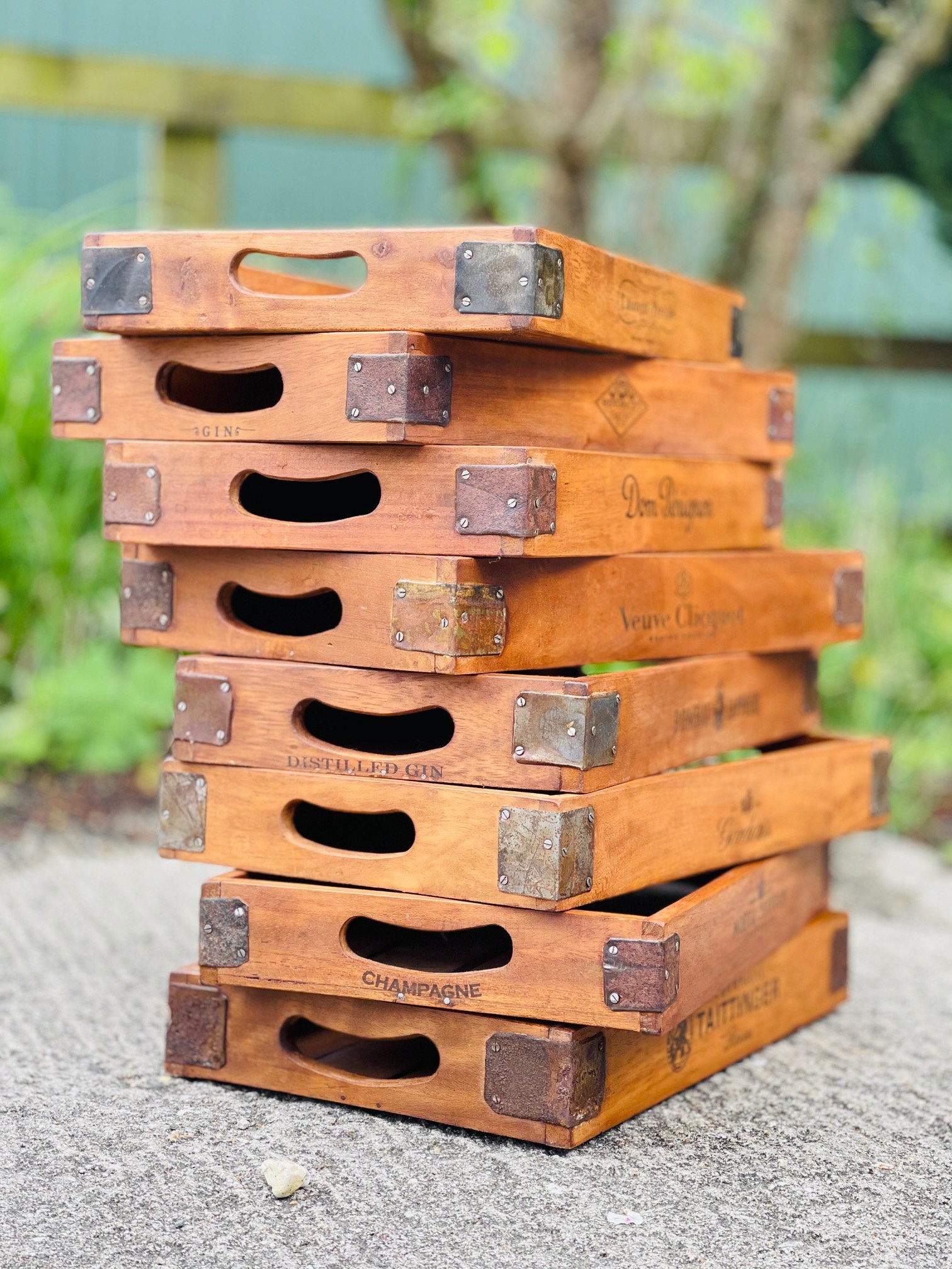 Single Rustic Wooden Trays Available in Different Sizes & Etsy UK
