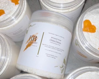 Goldene Göttin Schlagseife | Schaumzuckerpeeling 225 ml | Reinigen + Peeling + Befeuchten | Handgefertigt-Organic-Cruelty Free