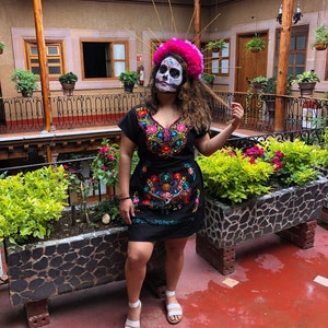 Traditional mexican top dress plus size
