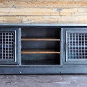 Walnut Media Console,Television Unite, Media center Unit,Walnut Tv Stands, Live edge Media console