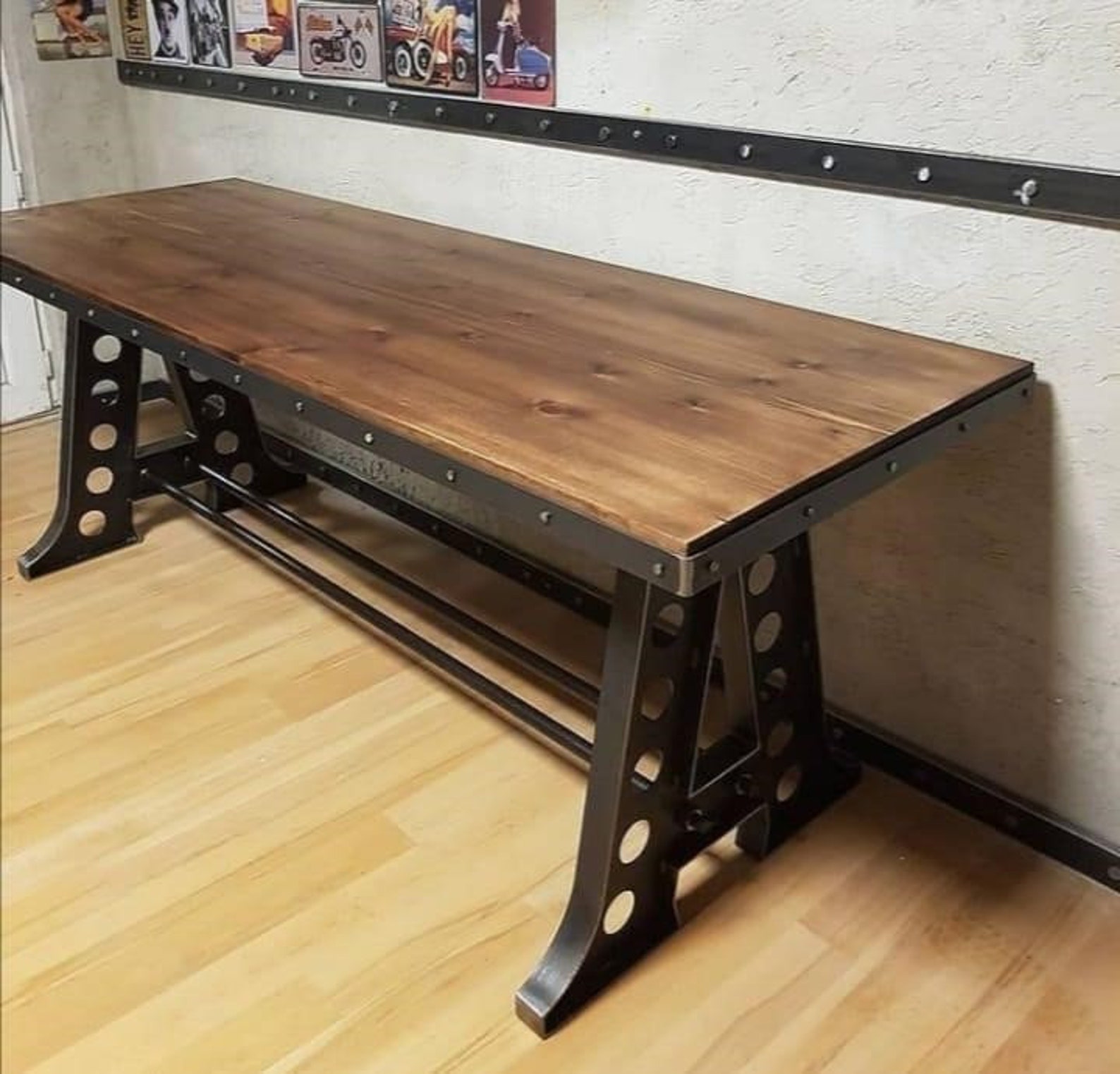 Retro Metal Table Legs Industrial Design Metal Leg Unique Etsy