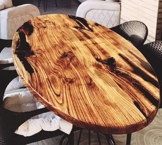 Natural walnut outlet dining table