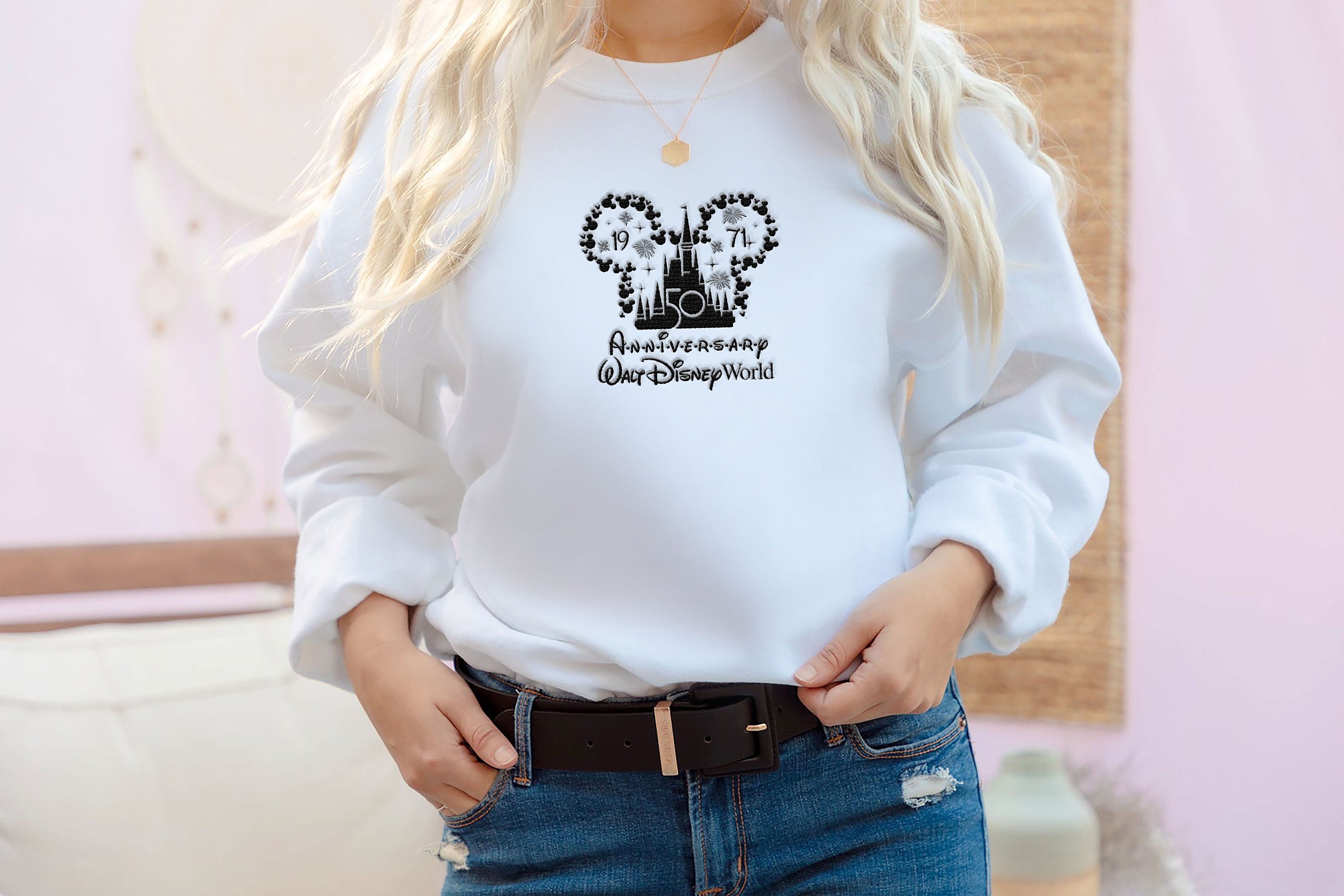 50th Anniversary Walt Disney World Sweatshirt WDW Sweatshirt Etsy