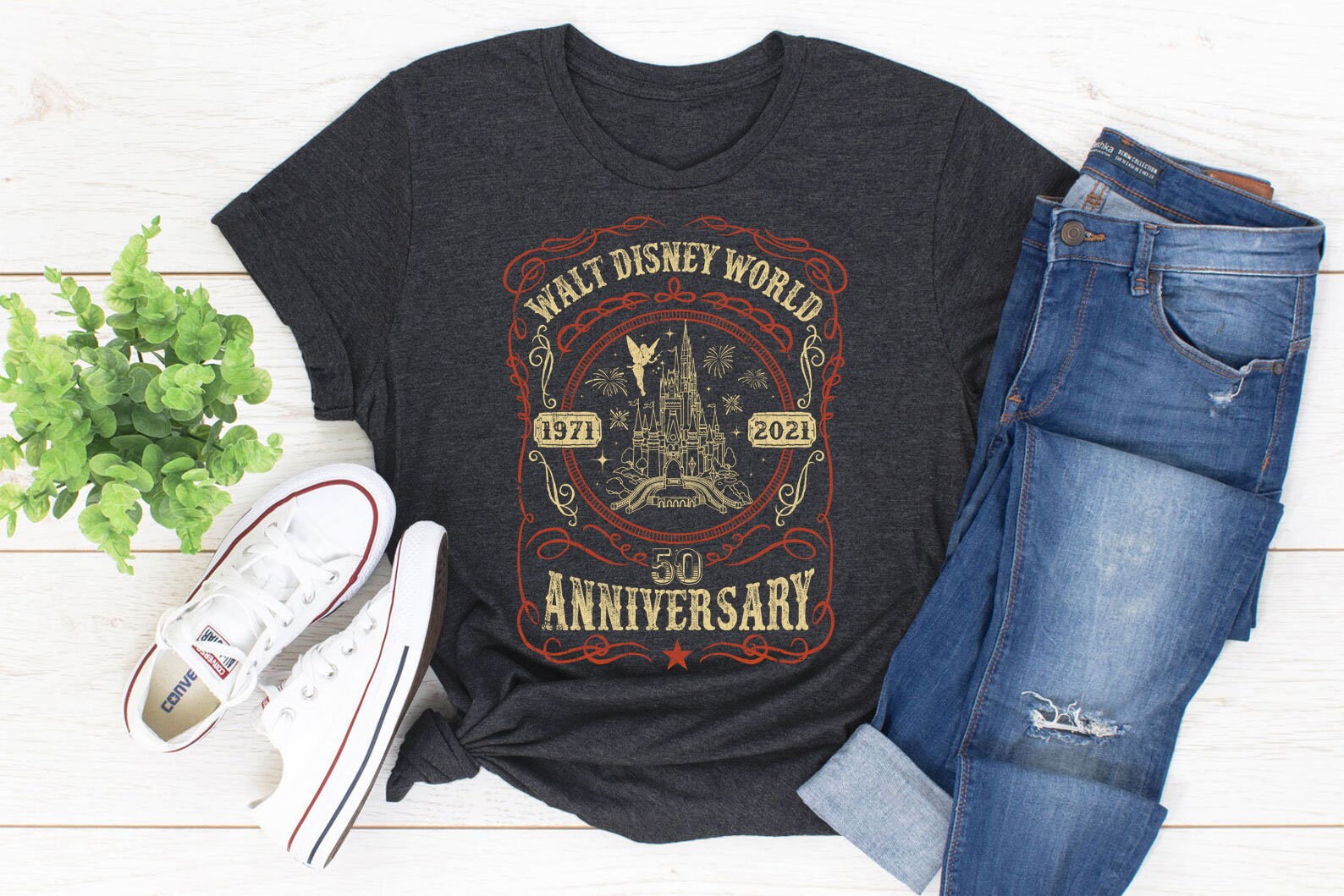 Disney 50th Anniversary Shirt WDW T-shirt Disney Vacation | Etsy