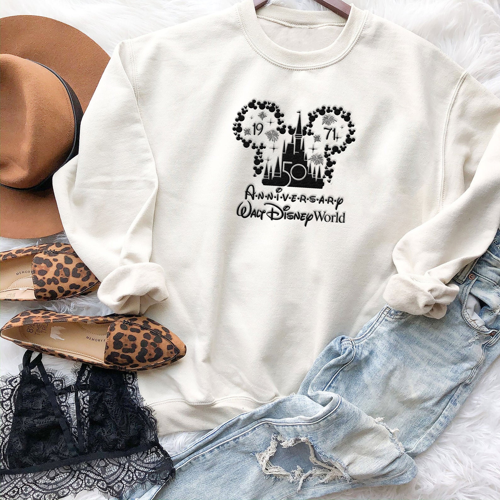 50th Anniversary Walt Disney World Sweatshirt WDW Sweatshirt Etsy