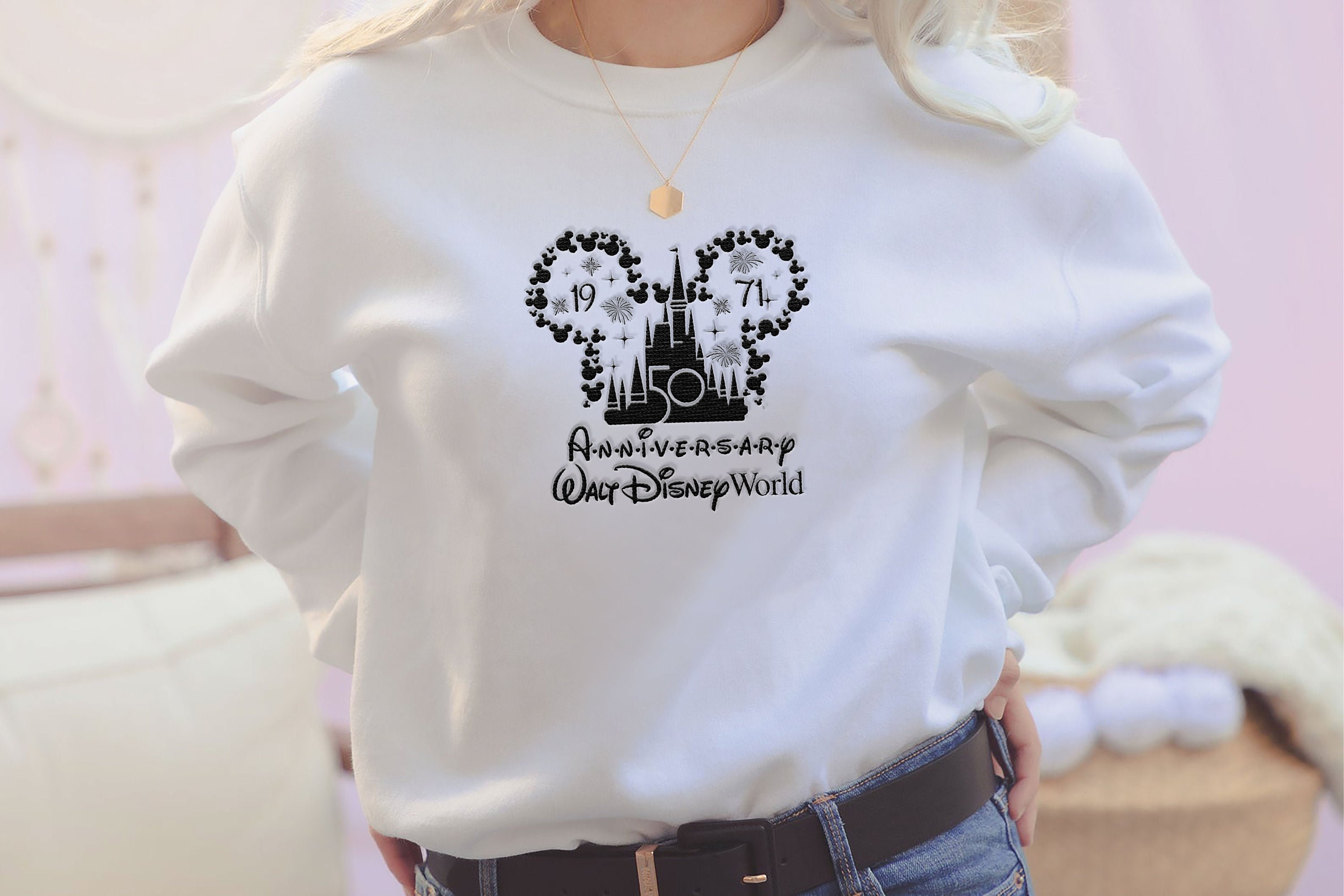 50th Anniversary Walt Disney World Sweatshirt WDW Sweatshirt Etsy