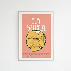 Póster de La Socca - Ilustración en papel reciclado A4 de la Costa Azul