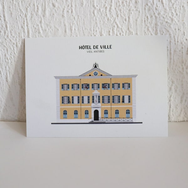 Carte Postale -  Hôtel de Ville - Antibes