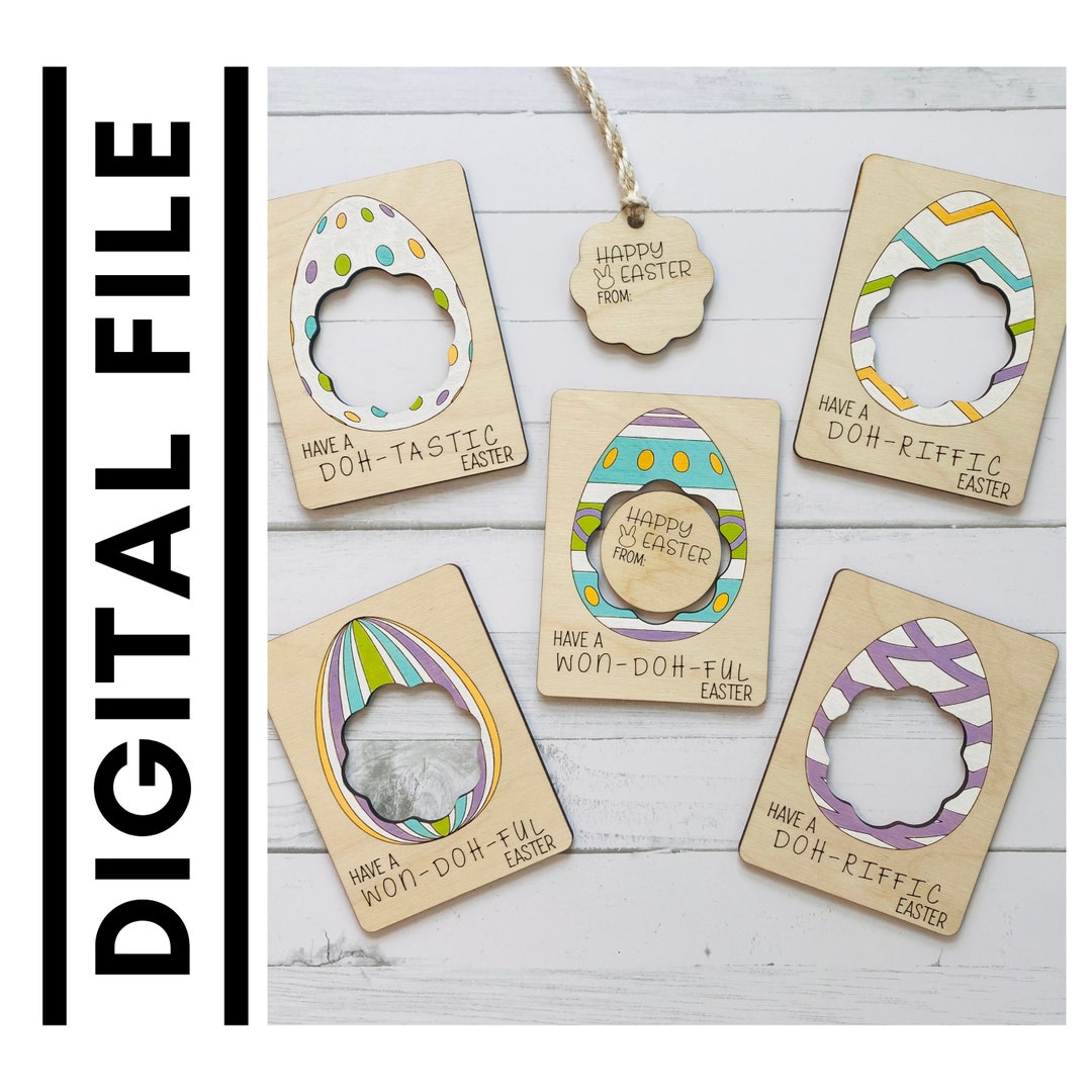 Easter Playdough Cards, Kids Playdough Card, Digital File,