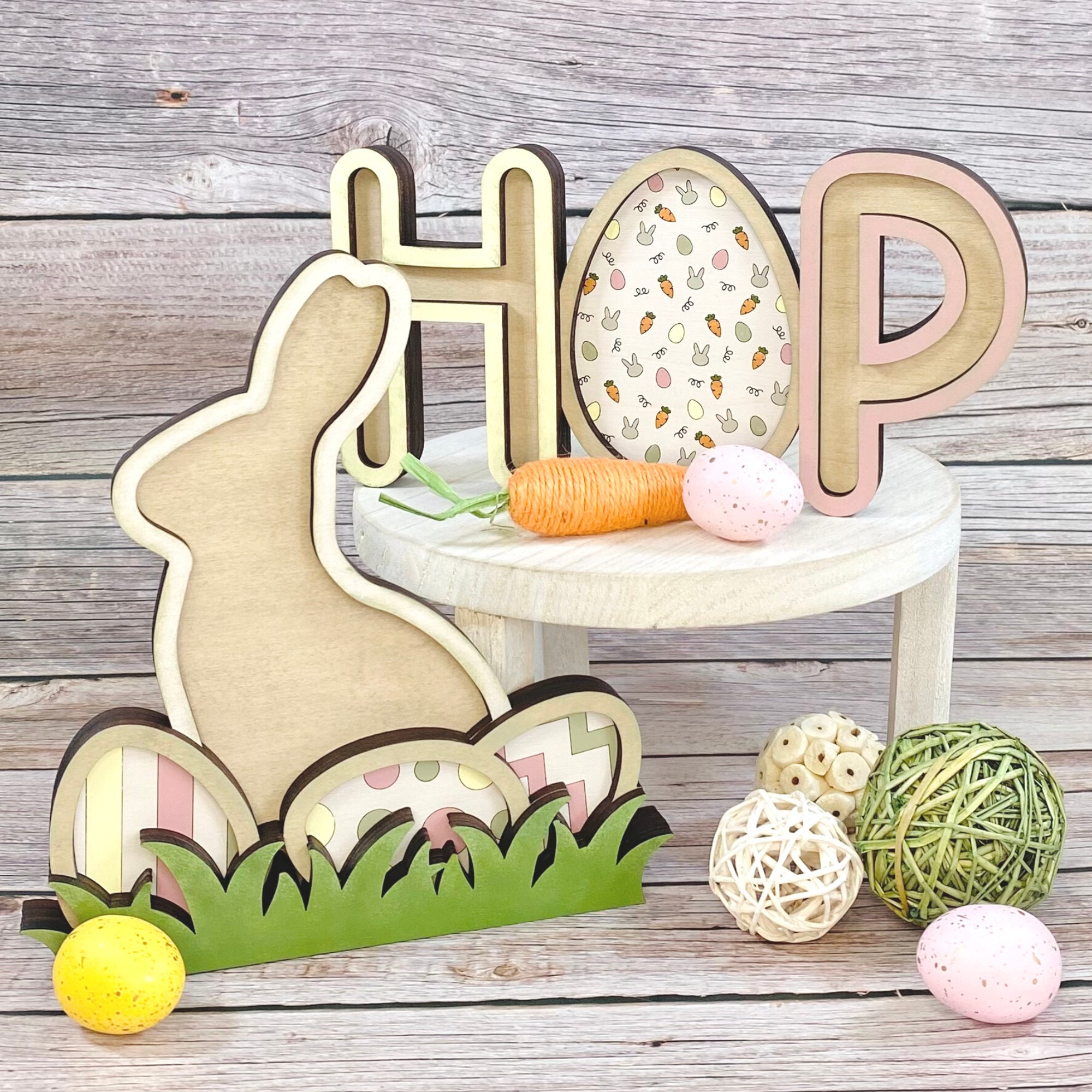 Easter Bunny Shelf Sitter SVG Laser Cut File (digital Download) - Etsy