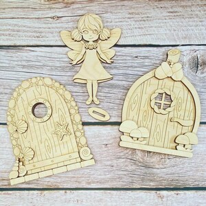 Pop-Out-pysselkit för älvor: DIY-älvhus, laserskuren SVG (digital fil) bild 3