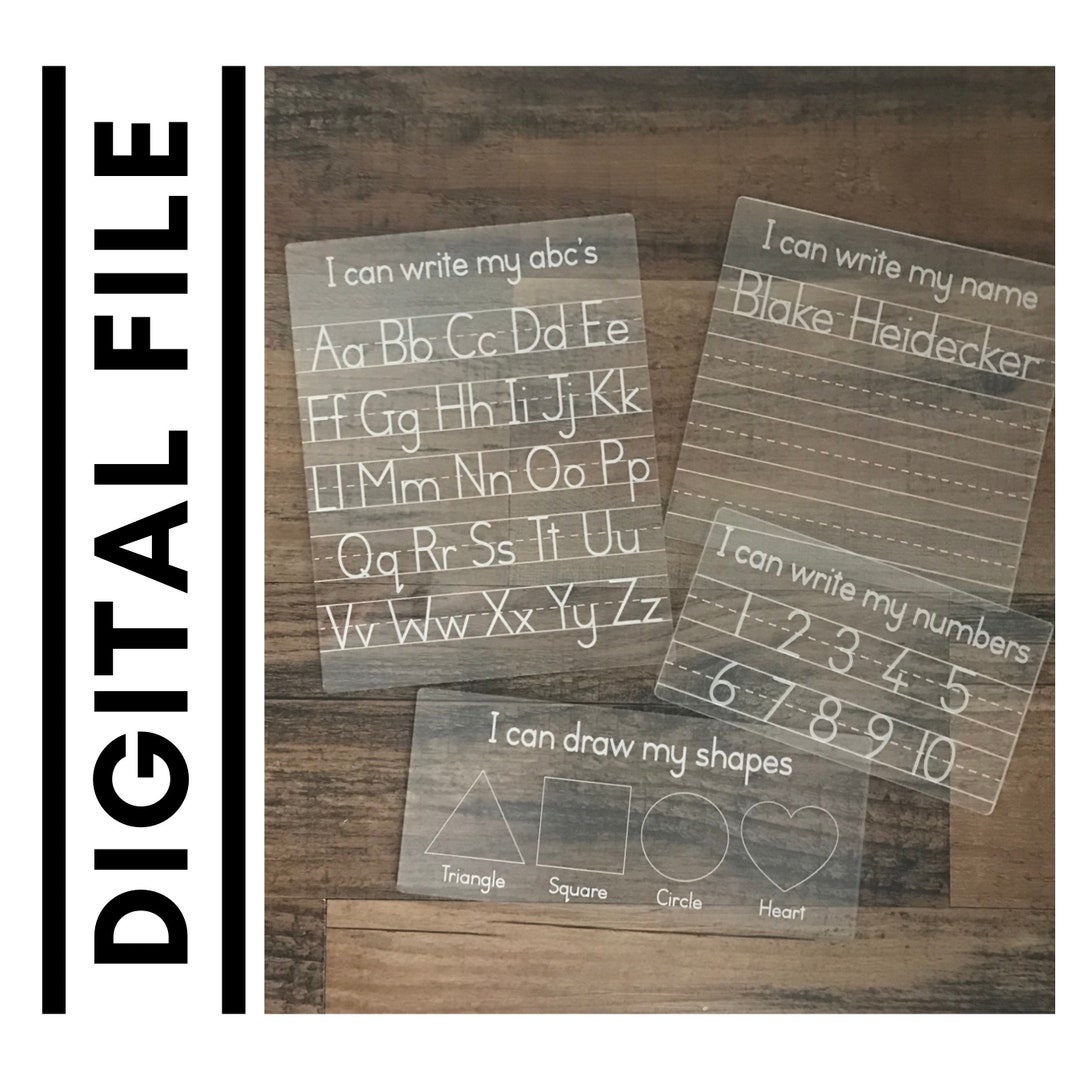 Dry Erase Boards, Dry Erase Learning Boards, Practice Writing Board