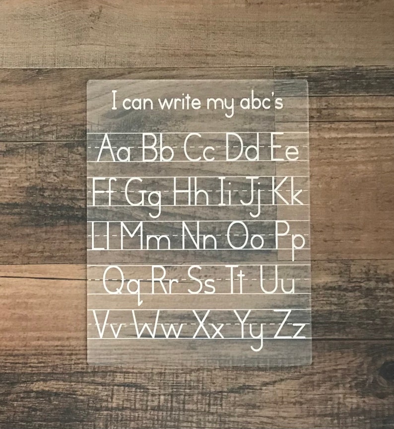 Dry Erase Boards Dry Erase Learning Boards Practice Writing Etsy