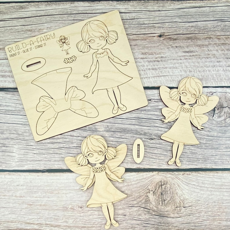 Pop-Out-pysselkit för älvor: DIY-älvhus, laserskuren SVG (digital fil) bild 5