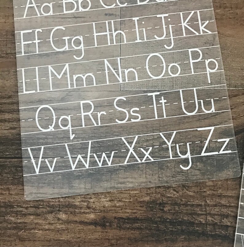 Dry Erase Boards Dry Erase Learning Boards Practice Writing Etsy