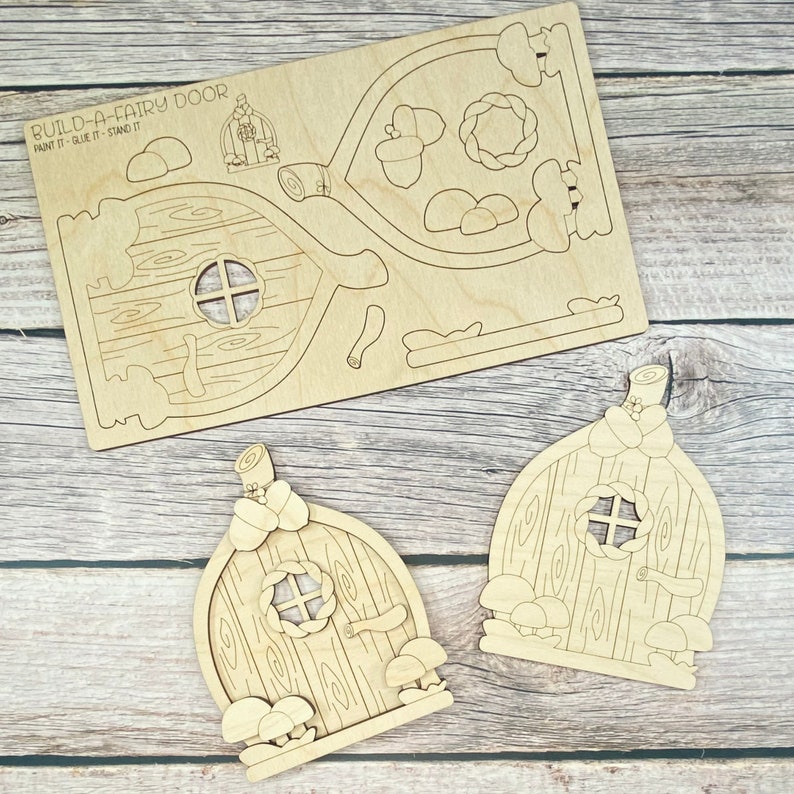 Pop-Out-pysselkit för älvor: DIY-älvhus, laserskuren SVG (digital fil) bild 6