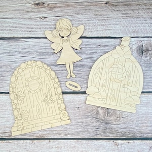 Pop-Out-pysselkit för älvor: DIY-älvhus, laserskuren SVG (digital fil) bild 4