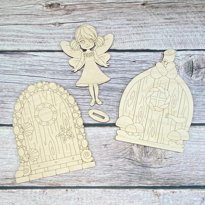 Pop-Out-pysselkit för älvor: DIY-älvhus, laserskuren SVG (digital fil) bild 4