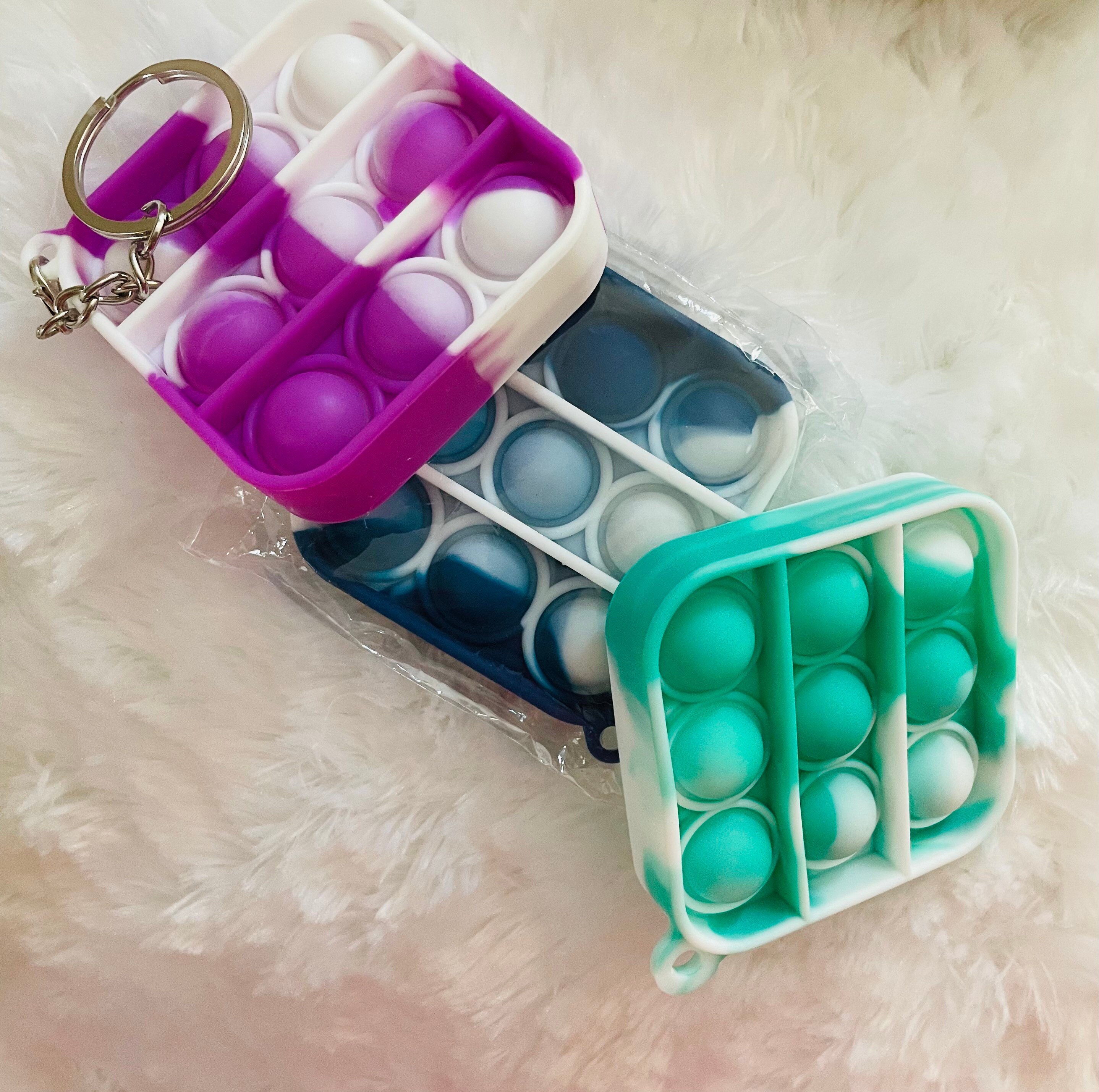 Mini pop it tiedye keychains Etsy