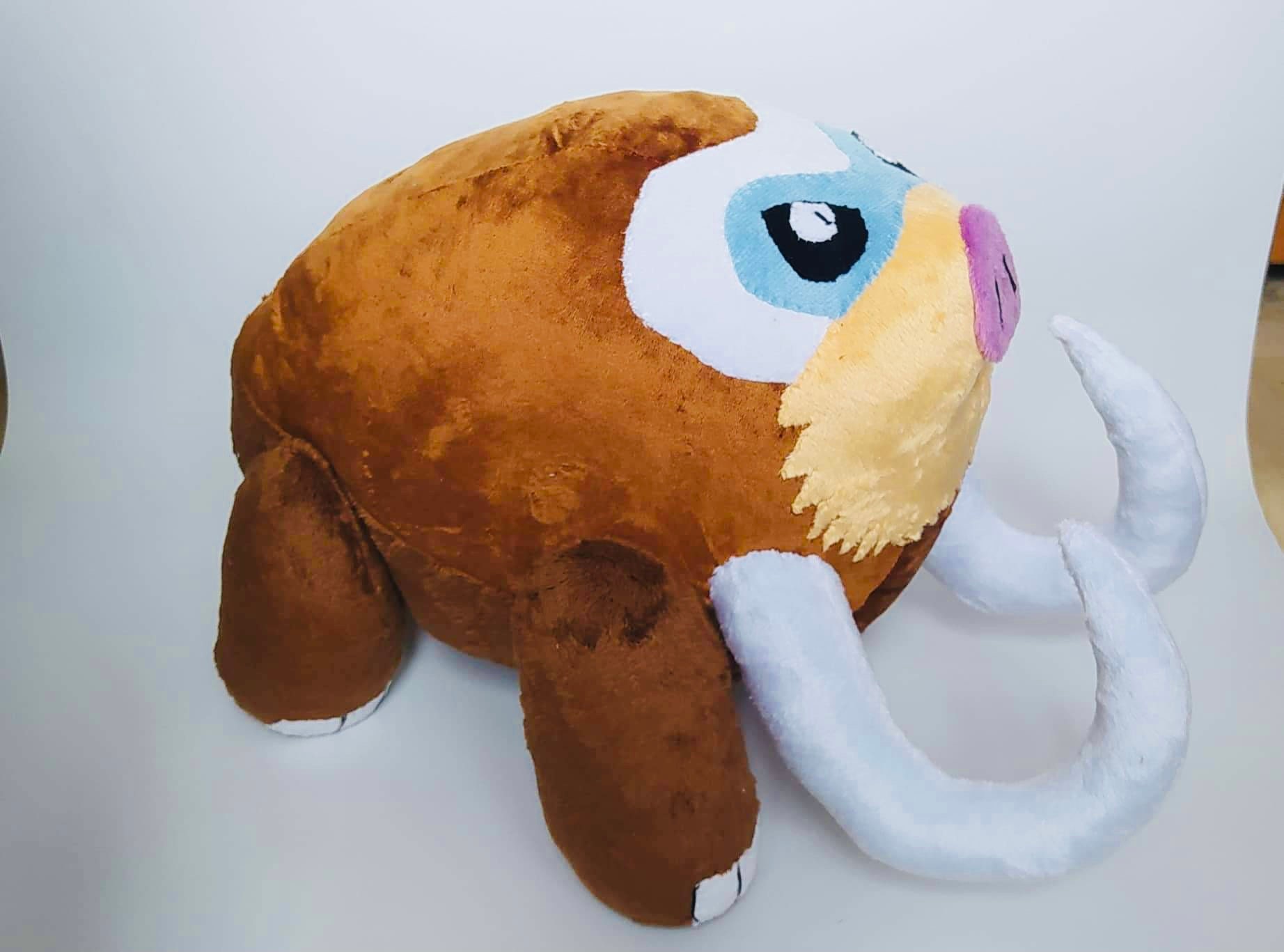 Mamoswine Pok mon Custom Plush Toy Etsy