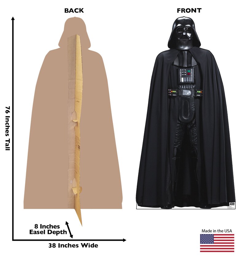 Darth Vader Cardboard Cutout - Etsy