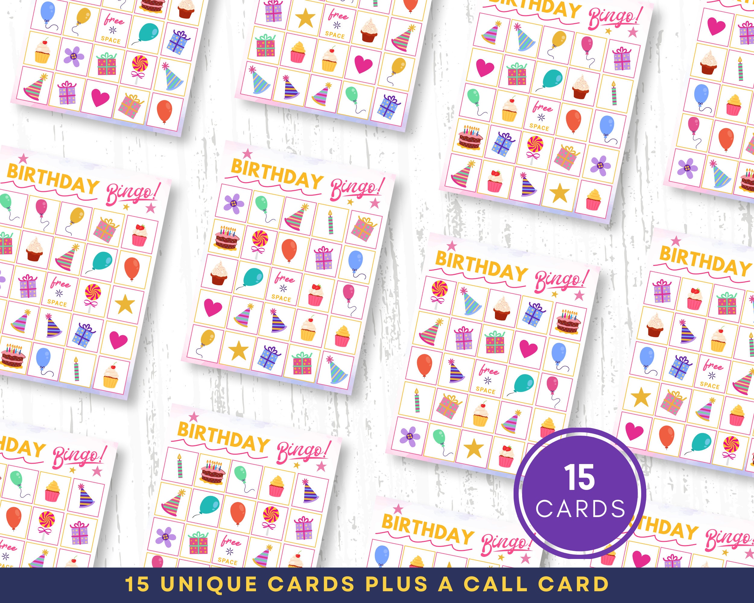 Birthday Bingo Game | Printable Birthday Bingo Cards for Kids | Teens ...