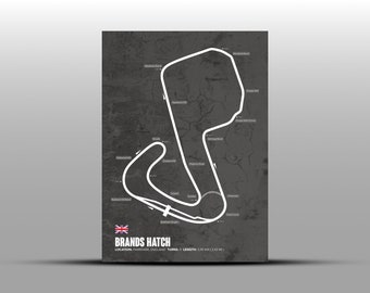 Brands Hatch Souvenir Novedad FRIDGE MAGNET Banderas/mapa/Regalos Motor Racing 