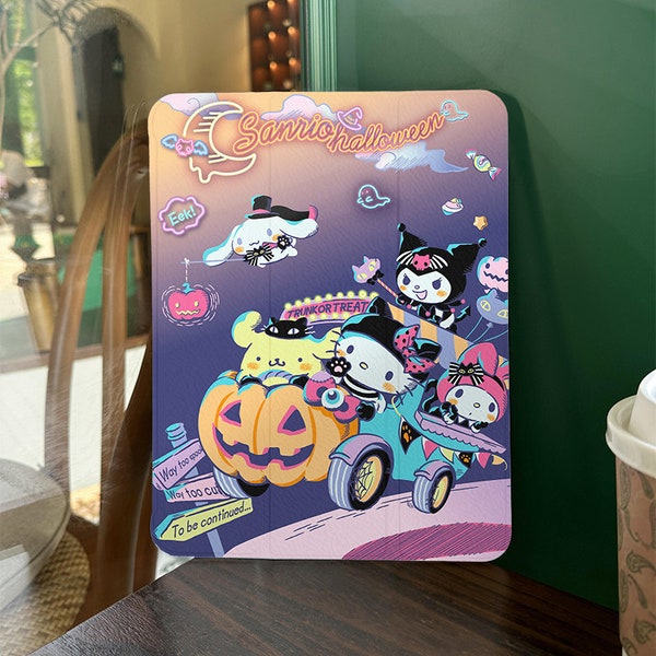 Kawaii Kuromi iPad Case 10th Generation iPad Air 5 10.9", 2022 iPad Pro 12.9'' 2021 Pro 11" 2022 iPad mini 6 8.3" iPad Mini1/2/3 iPad Cover