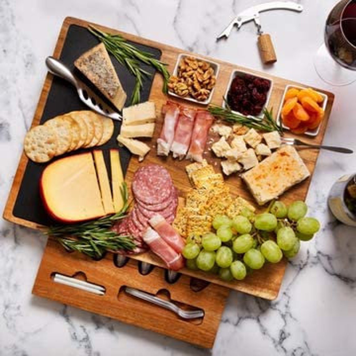 Extra Large Charcuterie Board Set Gift Box 19Piece Cheese Etsy