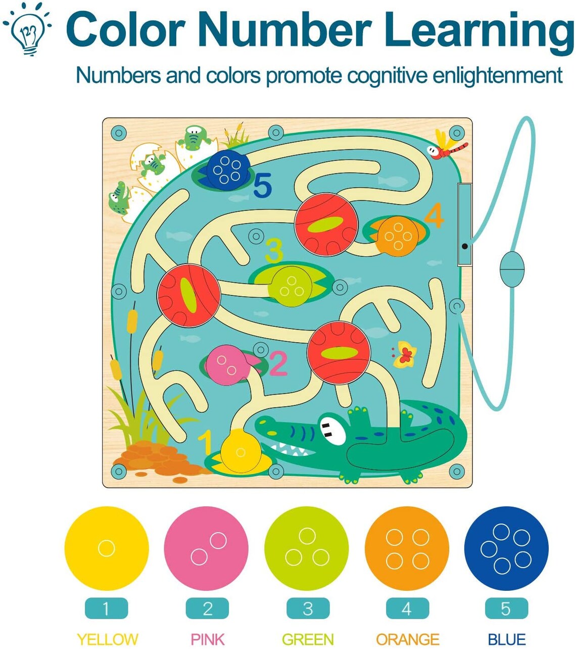 Maze Puzzle Game for Toddlers Wooden Educational Etsy