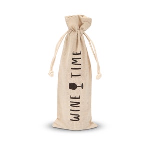 Sac à bouteille "Winetime" comme cadeau pour toutes les occasions, sacs à vin