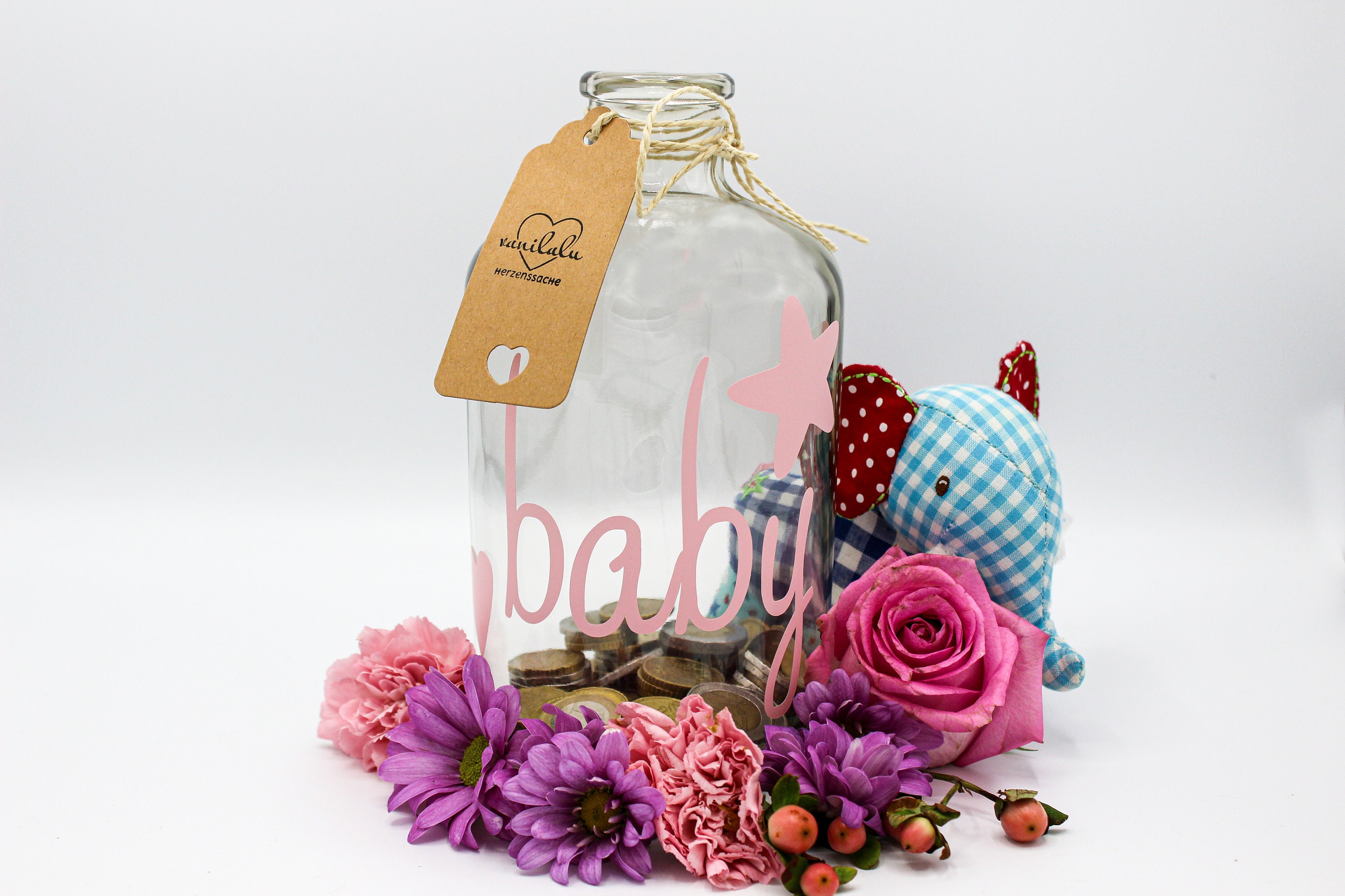 Money Box Baby Money Gift Savings Box Savings Bottle Etsy