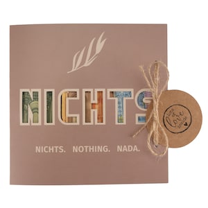 Geschenkkarte für jeden Anlass - Nichts - Geldgeschenk