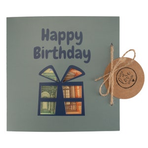 Geburtstagskarte - Happy Birthday als Geldgeschenk