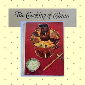 The Cooking of China Time Life Foods of the World - 1968 Cookbook Withdrawn from Library - Includes Borrowing Card
