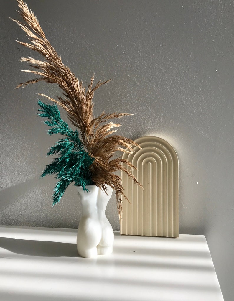 Fit Nude Female Male Dried Grasses Vase Body Pampas Grass Etsy