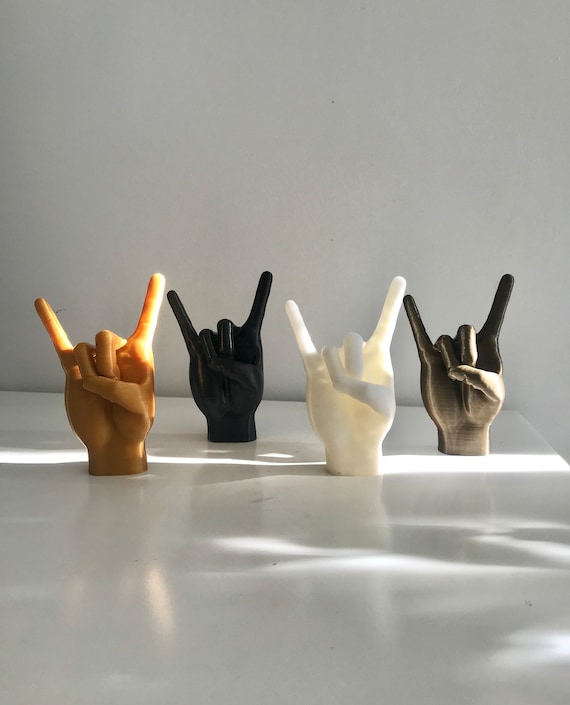 3D Printed Peace Sign Jewelry Holder/ Ring Holder / Custom Color
