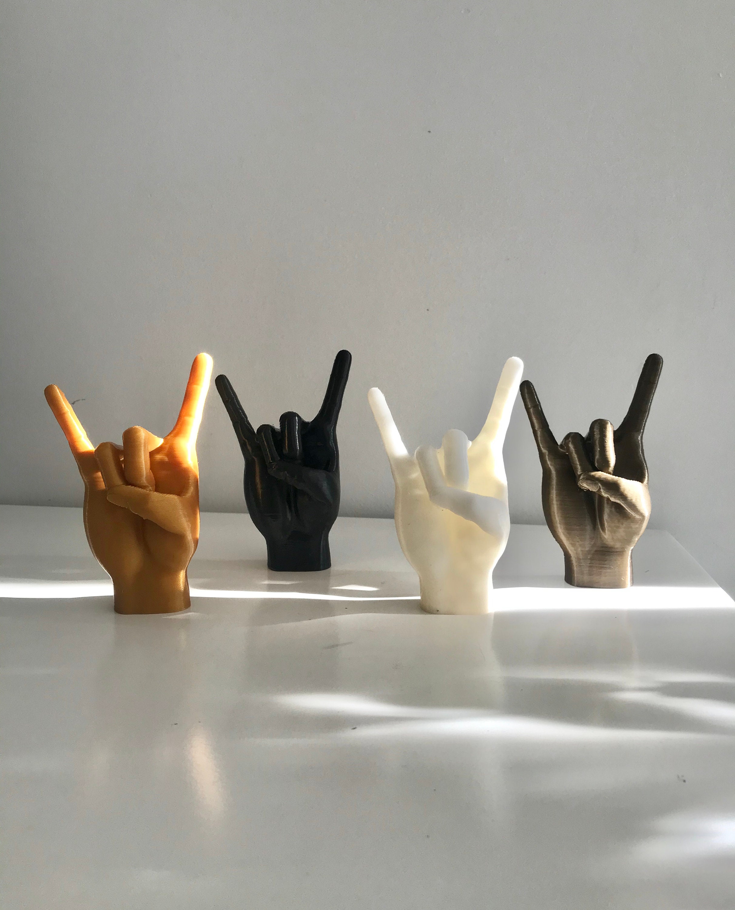 Rock on Hand, Rock and Roll, Devils Horn, Hand Statue, Sign of the