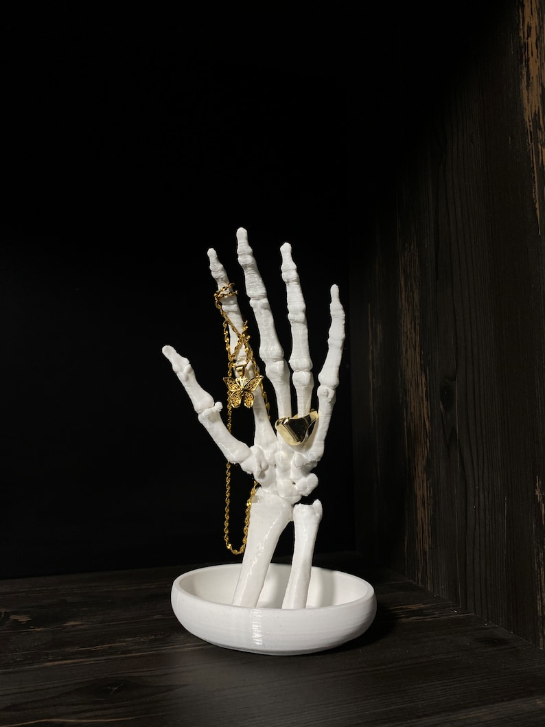 Skeleton Hands Jewelry Holder Ring Tree Jewellery Organizer Etsy