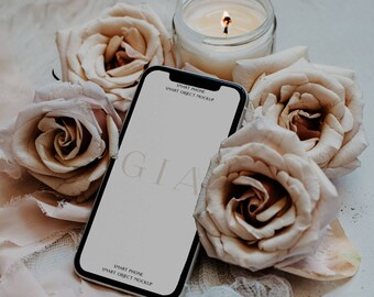 iPhone Screen Mockup - iPhone 11 Screen Mockup - Boho Smart Phone Mockup - Cell Phone Mockup - Evite Mockup - Boho iPhone Mockup - Invite A4