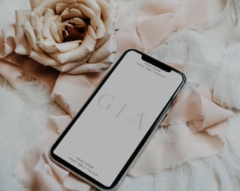 Smart Phone Mockup - Boho Smart Phone Mockup - iPhone 11 Screen Mockup - iPhone Mockup - iPhone Screen Mockup - Wedding Mockup - Mockup A4