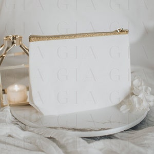 Cosmetic Bag Mockup - Canvas Bag Mockup - Pouch Mockup - Zipper Bag Mockup - Boho Pouch Mockup - Boho Bag Mockup - Zippered Pouch Mockup B7